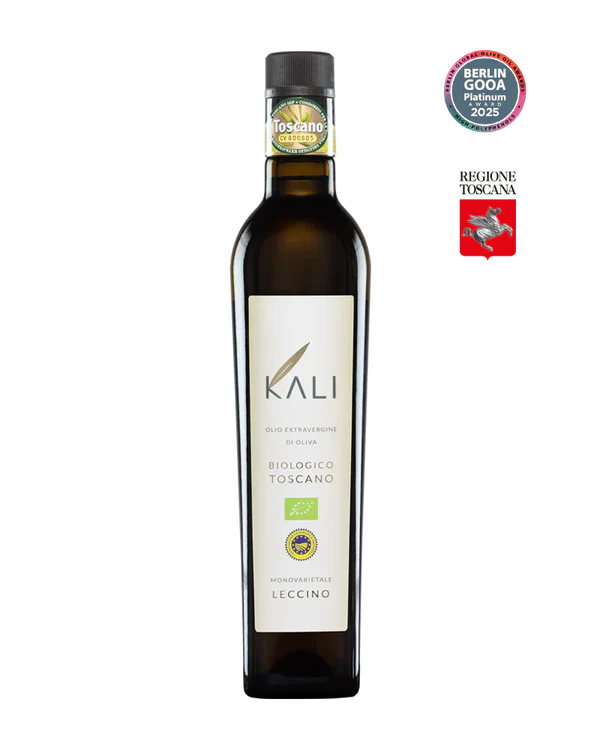 Organic Monovarietal Leccino PGI Toscano - 500 ml (16.9 FL OZ) bottle