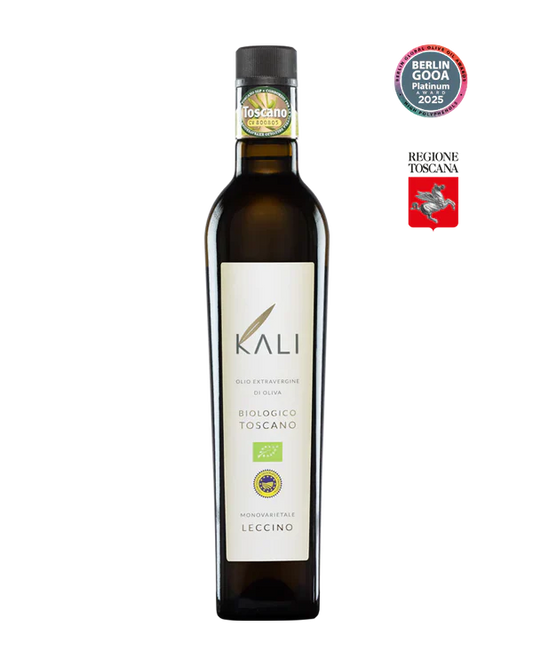 Organic Monovarietal Leccino PGI Toscano - 500 ml (16.9 FL OZ) bottle